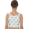 Happy St Patricks Day Symbol Motif Pattern Velvet Crop Top View2