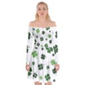 St Patricks day pattern Off Shoulder Skater Dress View1