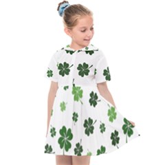 St Patricks Day Pattern Kids  Sailor Dress by Valentinaart