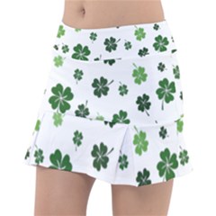 St Patricks Day Pattern Tennis Skorts by Valentinaart