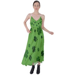 St Patricks Day Tie Back Maxi Dress by Valentinaart