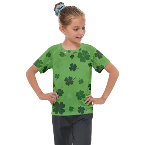 St Patricks Day Kids  Mesh Piece Tee by Valentinaart