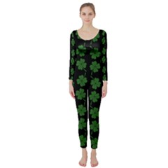 St Patricks Day Long Sleeve Catsuit by Valentinaart