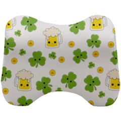 St Patricks Day Head Support Cushion by Valentinaart