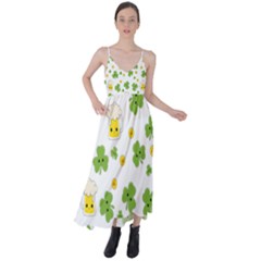 St Patricks Day Tie Back Maxi Dress by Valentinaart