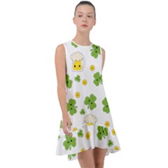 St Patricks Day Frill Swing Dress by Valentinaart