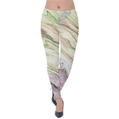 The Greening Of Jupiter Velvet Leggings by Terzaek