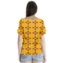 Digital Illusion V-Neck Flutter Sleeve Top View2