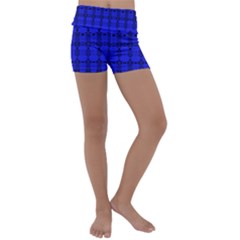 Digital Illusion Kids  Lightweight Velour Yoga Shorts by Sparkle