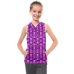 Digital Violet Kids  Sleeveless Hoodie by Sparkle