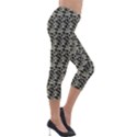 Digital Illusion Lightweight Velour Capri Leggings  View4