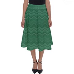 Digital Flowers Perfect Length Midi Skirt by Sparkle