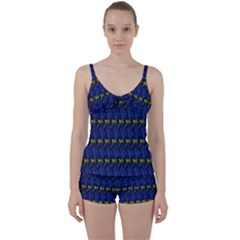 Geometric Balls Tie Front Two Piece Tankini by Sparkle