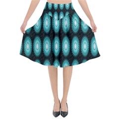 Mandala Pattern Flared Midi Skirt by Sparkle