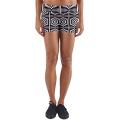 Optical Illusion Yoga Shorts by Sparkle