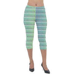 Polka Dots Lightweight Velour Capri Leggings  by Sparkle