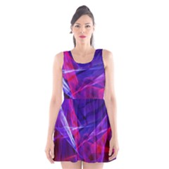 Fractal Flash Scoop Neck Skater Dress by Sparkle