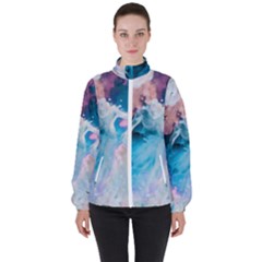 Colorful Beach Women s High Neck Windbreaker by Sparkle