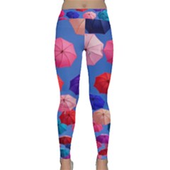 Rainbow Umbrella Classic Yoga Leggings by Sparkle