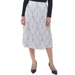 Happy Easter Motif Print Pattern Classic Velour Midi Skirt  by dflcprintsclothing