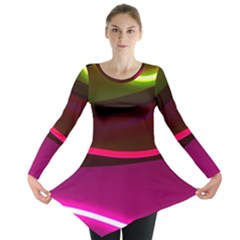 Neon Wonder Long Sleeve Tunic  by essentialimage