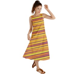 Strips Hole Summer Maxi Dress by Sparkle