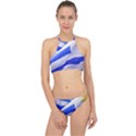 Uruguay Flags Waving Racer Front Bikini Set View1