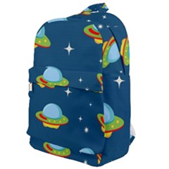 Seamless Pattern Ufo With Star Space Galaxy Background Classic Backpack by Vaneshart