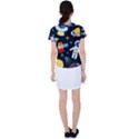 Space Seamless Pattern Women s Sports Top View2