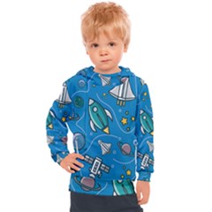 About Space Seamless Pattern Kids  Hooded Pullover by Vaneshart