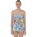 Seamless Pattern Vector With Funny Robots Cartoon Babydoll Tankini Set View1