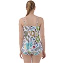 Seamless Pattern Vector With Funny Robots Cartoon Babydoll Tankini Set View2