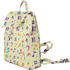 Seamless Pattern Musical Note Doodle Symbol Buckle Everyday Backpack by Vaneshart