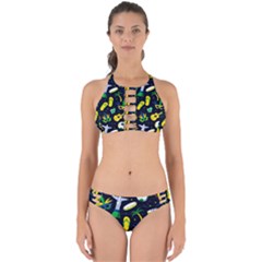 Seamless Brazilian Carnival Pattern With Musical Instruments Perfectly Cut Out Bikini Set by Vaneshart