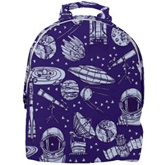 Space Sketch Seamless Pattern Mini Full Print Backpack by Vaneshart