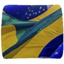 Brazil Flags Waving Background Back Support Cushion View1