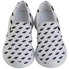 Freedom Concept Graphic Silhouette Pattern Kids Lightweight Slip Ons by dflcprintsclothing