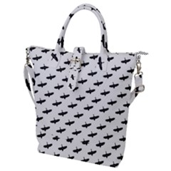 Freedom Concept Graphic Silhouette Pattern Buckle Top Tote Bag by dflcprintsclothing