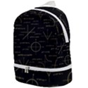 Abstract Math Pattern Zip Bottom Backpack View1