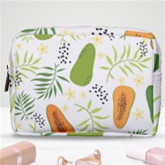 Seamless Tropical Pattern With Papaya Make Up Pouch (medium) by Vaneshart