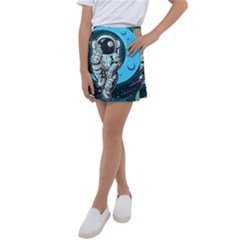 Astronaut Full Color Kids  Tennis Skirt by Vaneshart