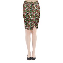 Swimmer 20s Green Midi Wrap Pencil Skirt by snowwhitegirl