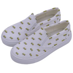 Ant Sketchy Comic Style Motif Pattern Kids  Canvas Slip Ons by dflcprintsclothing