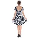 Zebra 1 Short Sleeve Bardot Dress View2