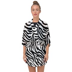 Zebra 1 Half Sleeve Chiffon Kimono by dressshop