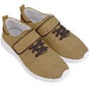 Burlap Coffee Sack Grunge Knit Look Men s Velcro Strap Shoes View3