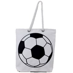 Soccer Lovers Gift Full Print Rope Handle Tote (large) by ChezDeesTees