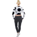 Soccer Lovers Gift Long Sleeve Cropped Velvet Jacket View2