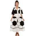 Soccer Lovers Gift Kimono Sleeve Boho Dress View1