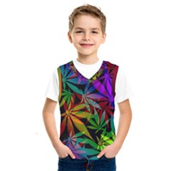 Ganja In Rainbow Colors, Weed Pattern, Marihujana Theme Kids  Sportswear by Casemiro